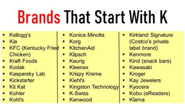 What clothing brands start with K?