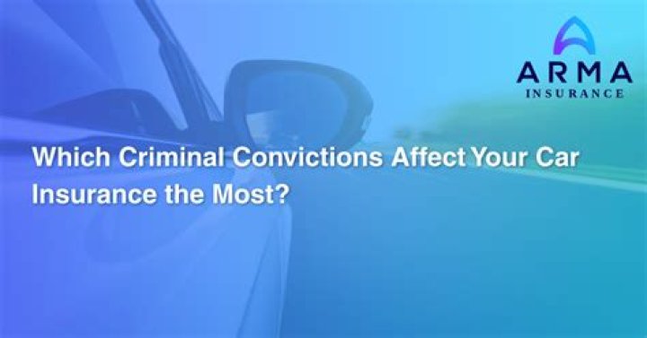 What convictions affect car insurance?
