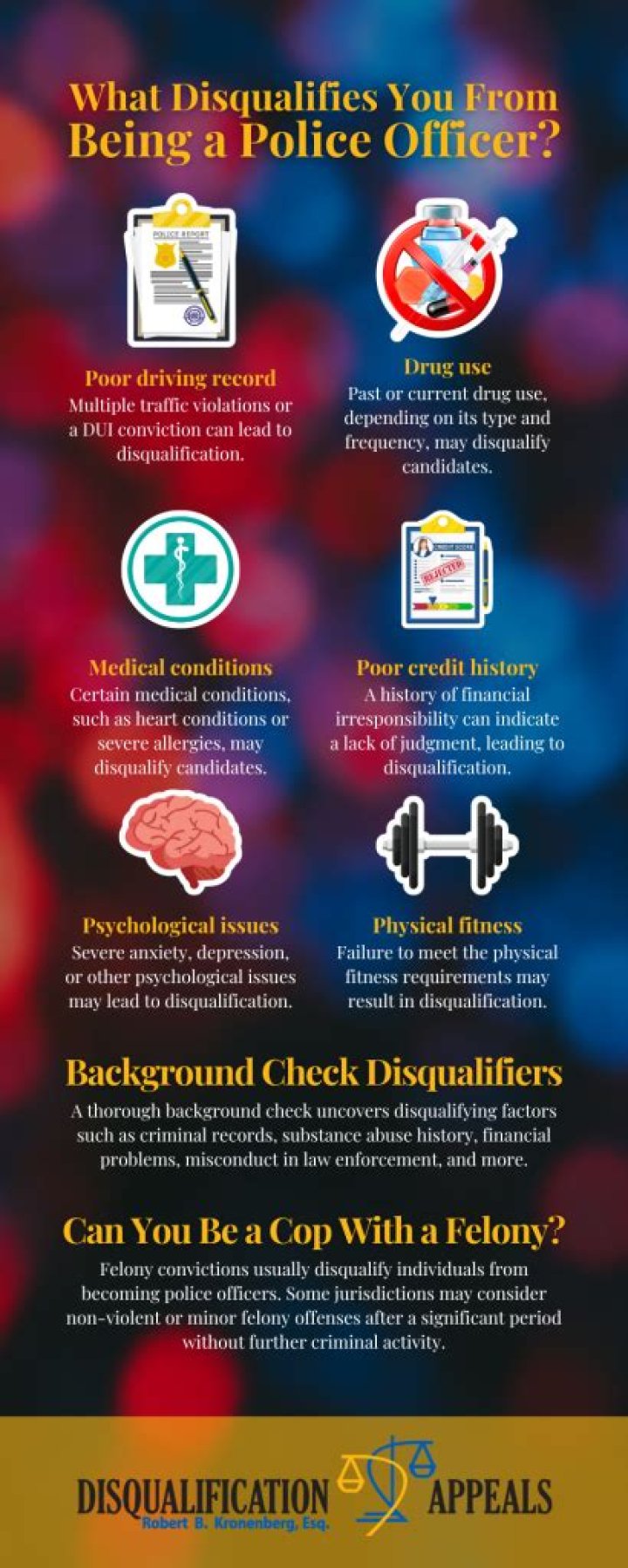 What disqualifies you from being a private investigator?