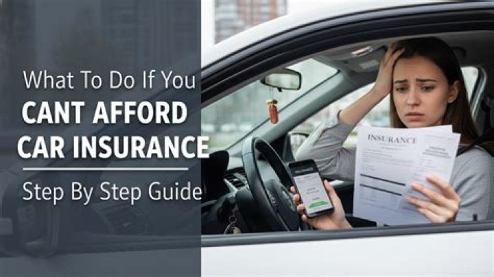 What do I do if I cant afford car insurance?