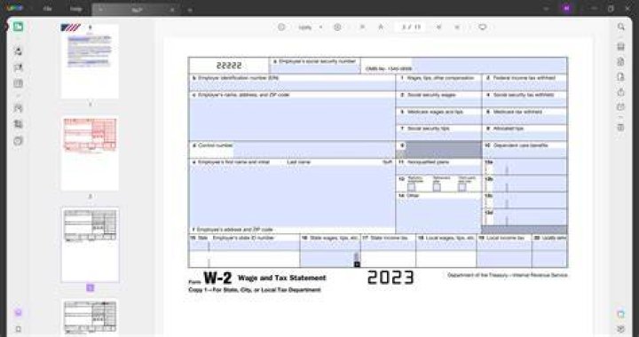 What do I do if I lost my W2 form?