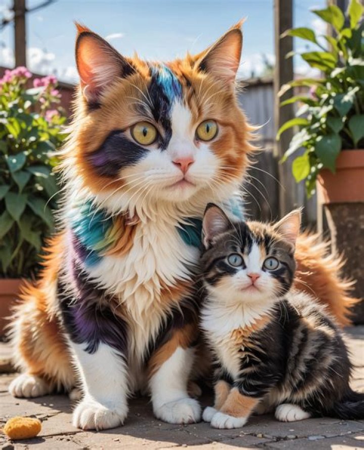 What do you call a multi Coloured cat?