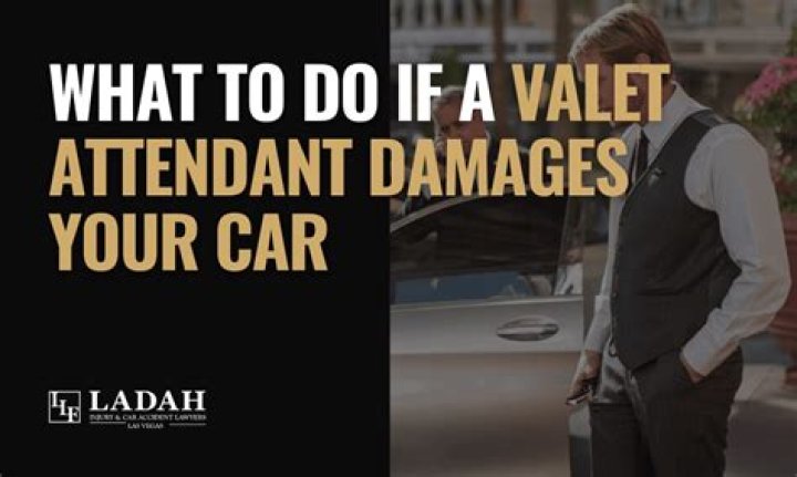 What do you do if a valet damages your car?