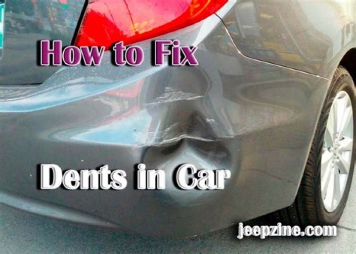 What do you do if you find a dent in your car?