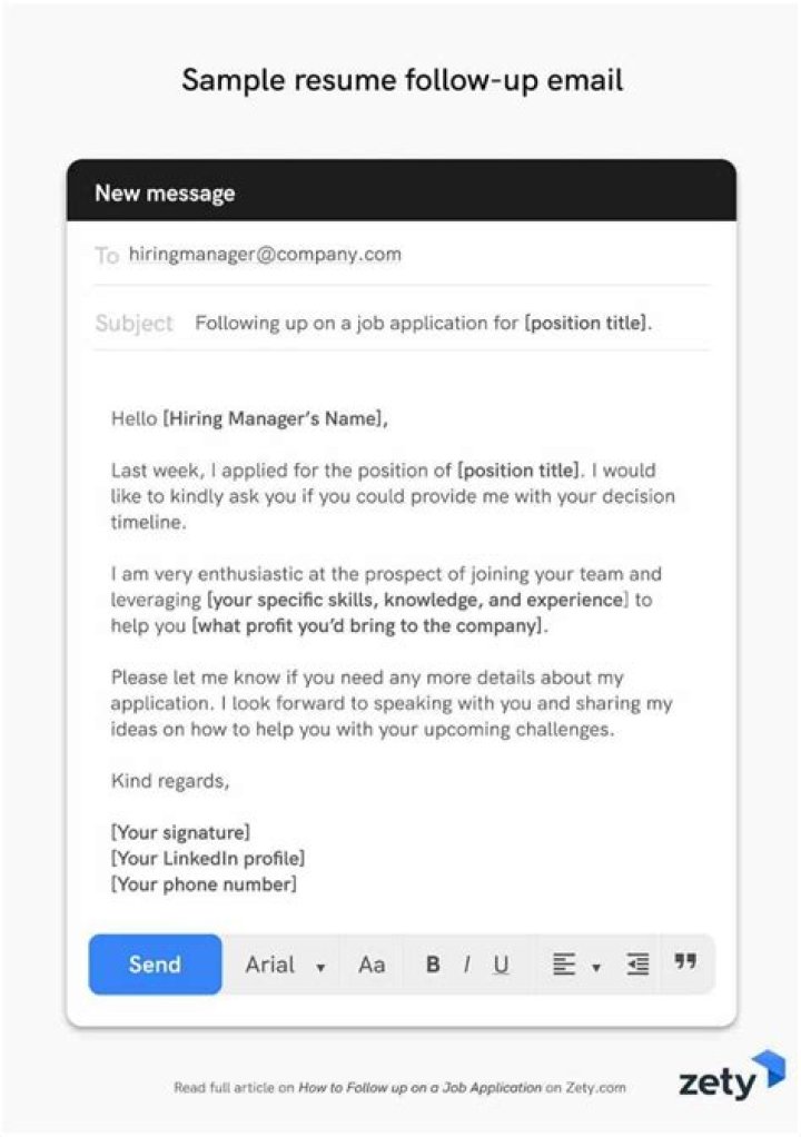What do you say about your application?