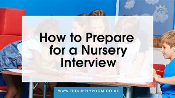 What do you say at a nursery interview?