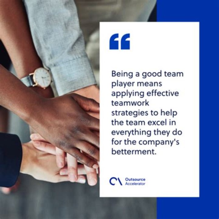 What do you see as important in being a good team member?