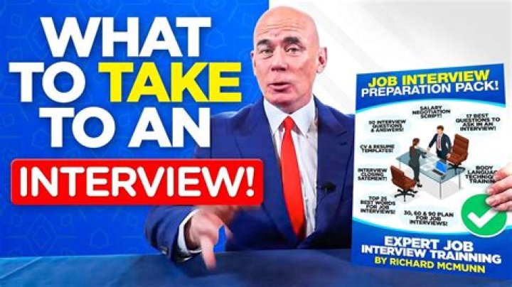 What do you take with you to a job interview?