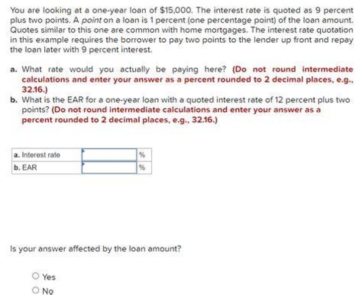 What does 1 point on a loan mean?