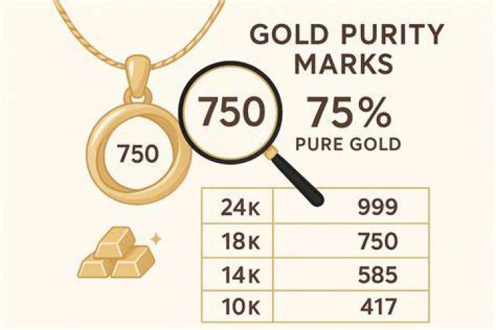 What does 750 on earrings mean?