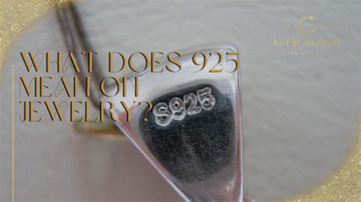 What does 925 SP mean on jewelry?