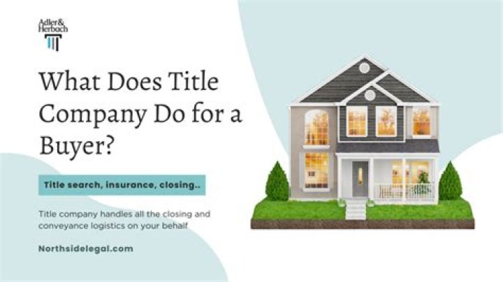 What does a title company do for the buyer?