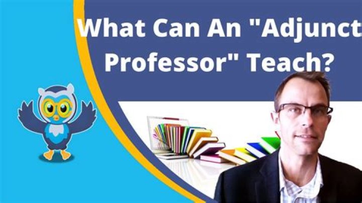 What does adjunct professor mean?