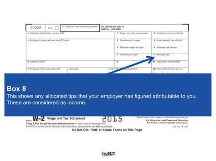 What does allocated tips mean on a w2?