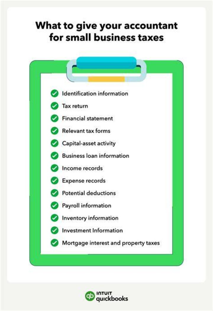 What does an accountant need for tax return?