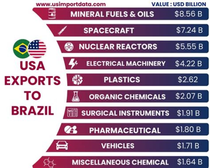 What does Brazil import from USA?