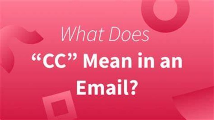 What does CC means in a letter?