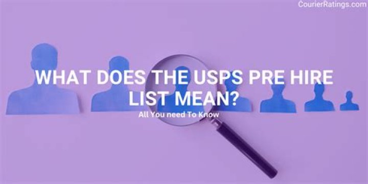 What does hiring list mean for the post office?