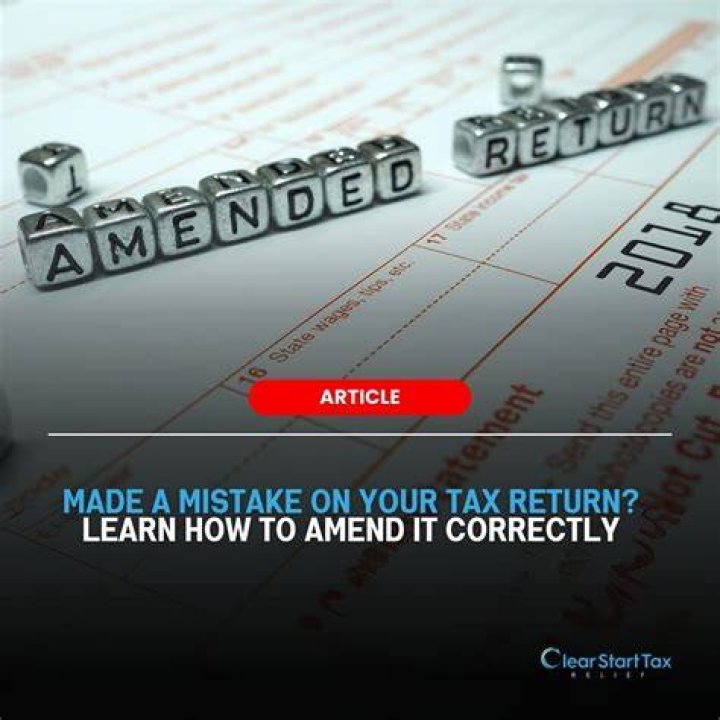 What does it mean to amend your tax return?