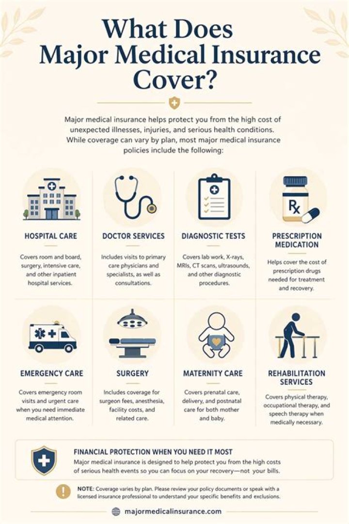 What does major medical insurance mean?