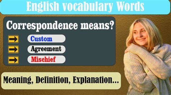What does mean correspondence course?