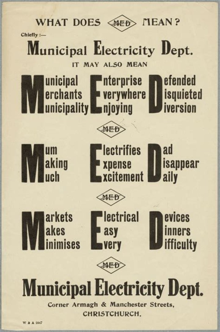 What does Med mean slang?