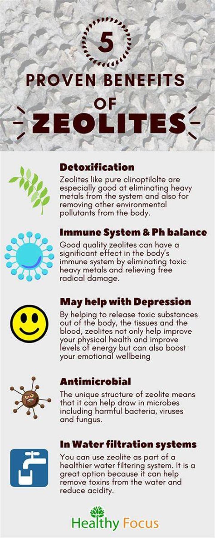 What does zeolite do for the body?