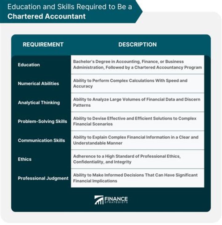 What educational background is required for an accountant?