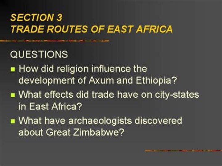 What effects did trade have on city-states in East Africa?