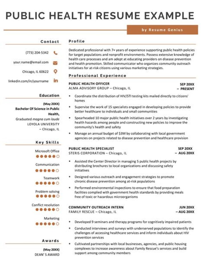 What experience do you need to work in public health?