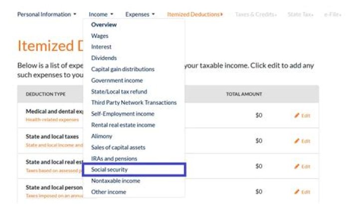 What form do I use to report Social Security income?
