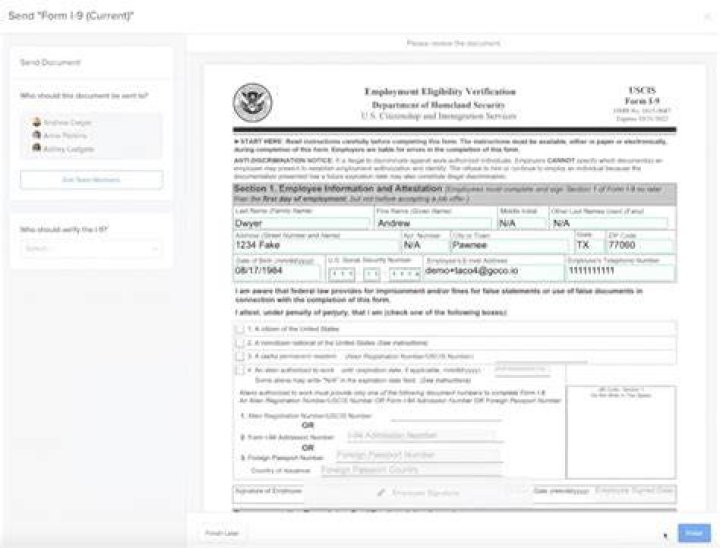 What forms do I need employees to fill out?