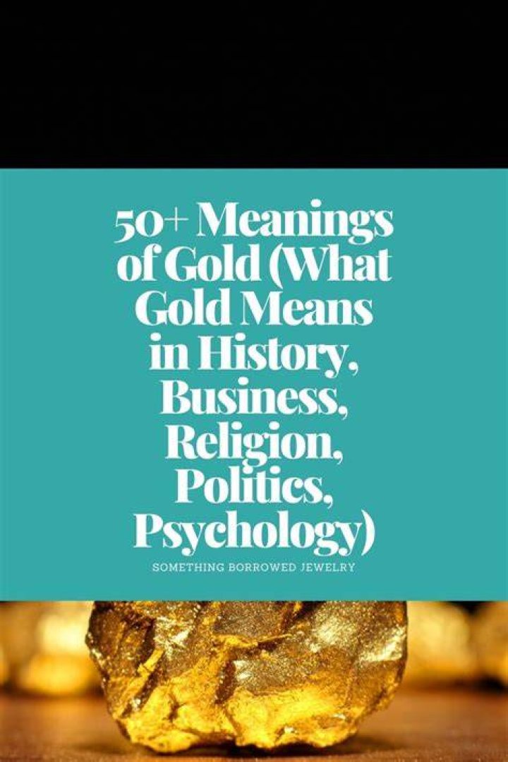 What gold means?
