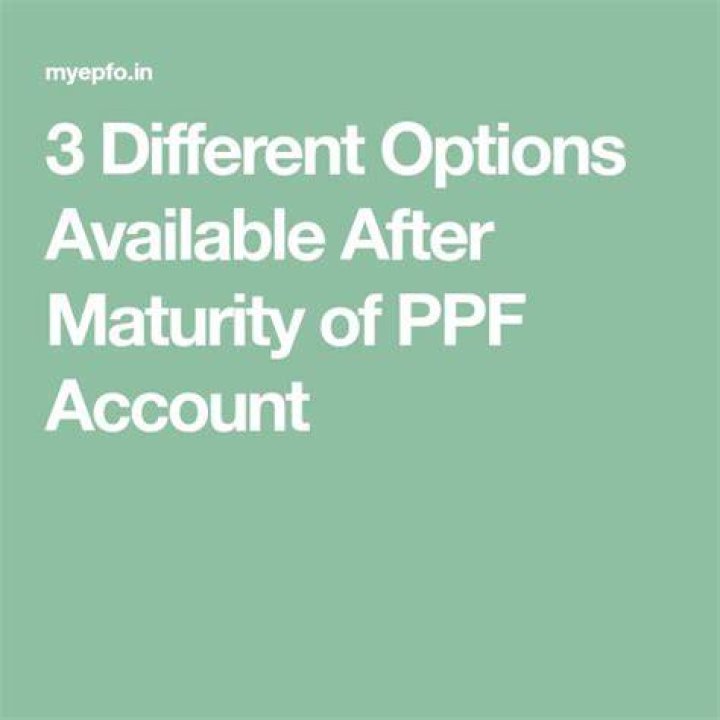 What happens after maturity of PPF account?