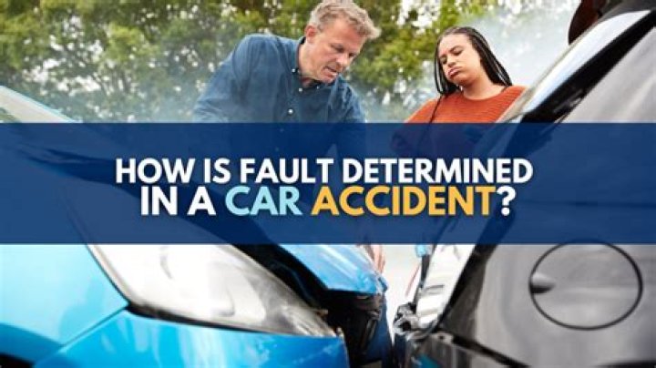 What happens if someone is at fault in an accident?
