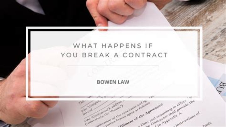 What happens if you break a contract with a debt settlement company?