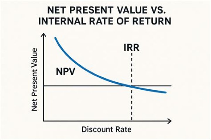 What happens to net present value when discount rate increases?