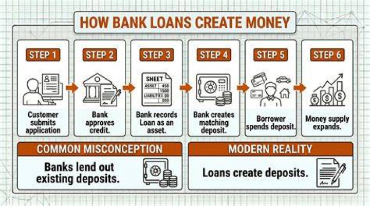 What happens to the money supply when a commercial bank makes a loan?
