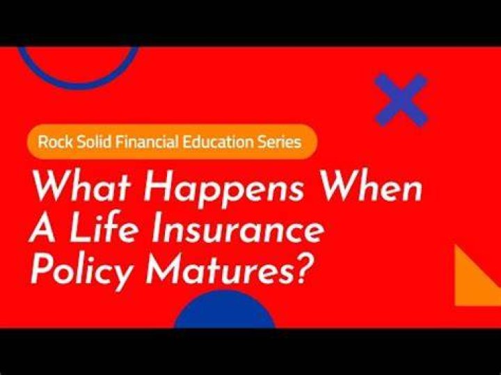 What happens when a universal life insurance policy matures?