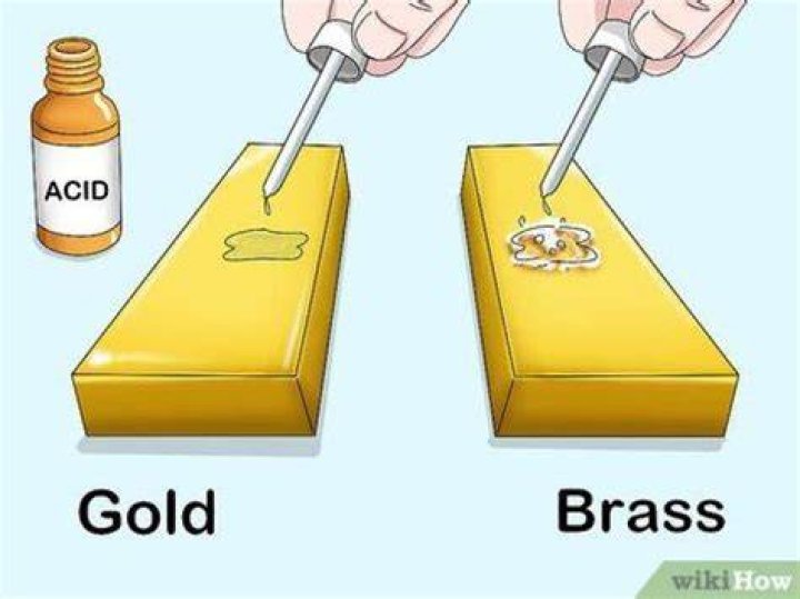 What happens when you put gold in acid?