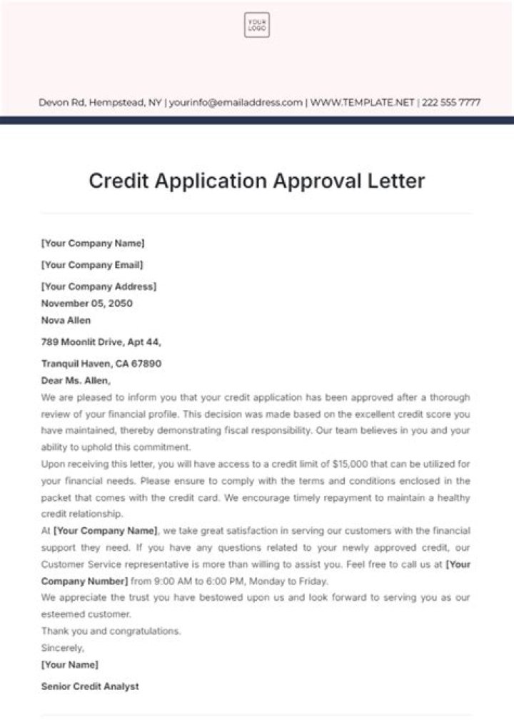 What happens when you submit a credit application?
