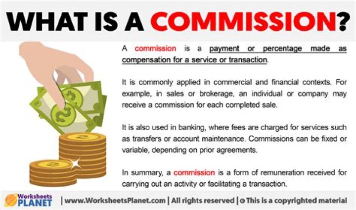What is a 2% commission?