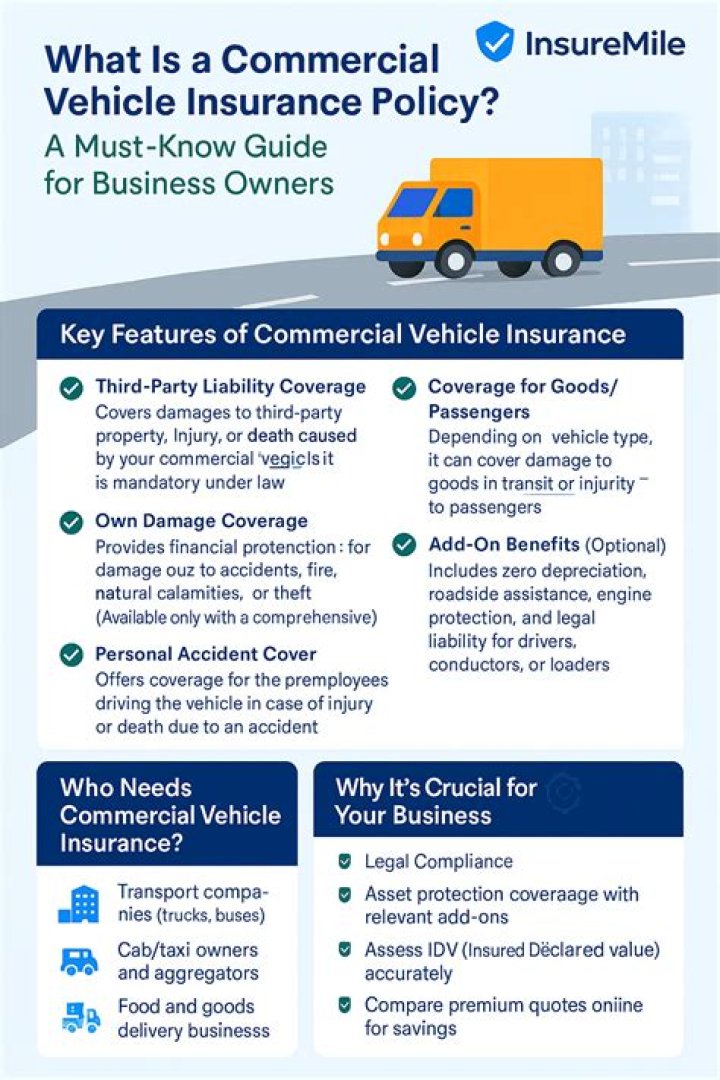 What is a commercial vehicle policy?