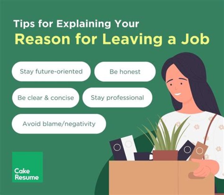 What is a good reason to resign from a job?
