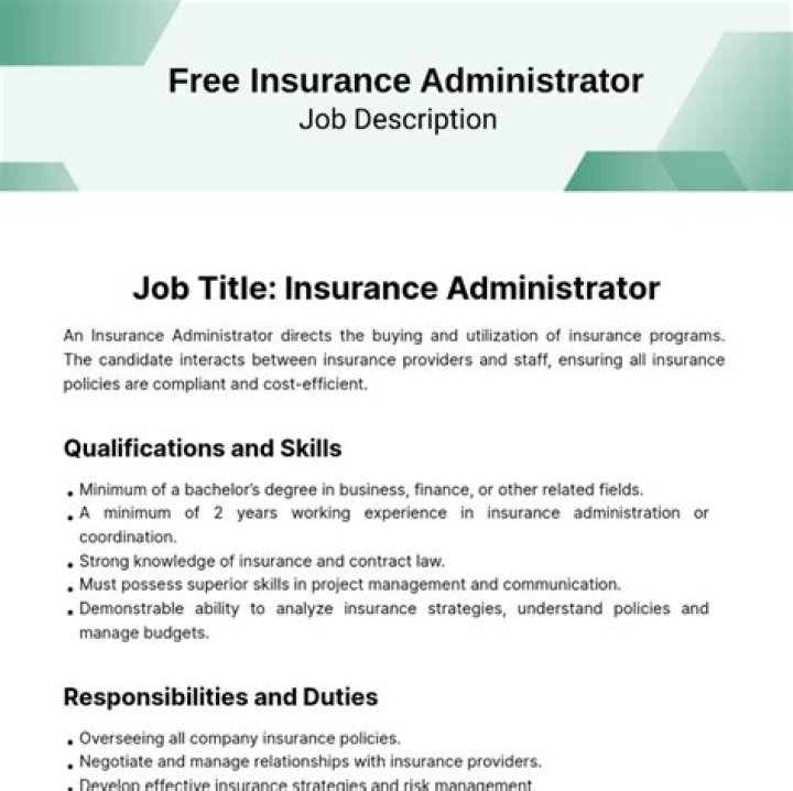 What is a insurance administrator?