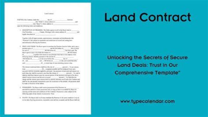What is a land contract term?