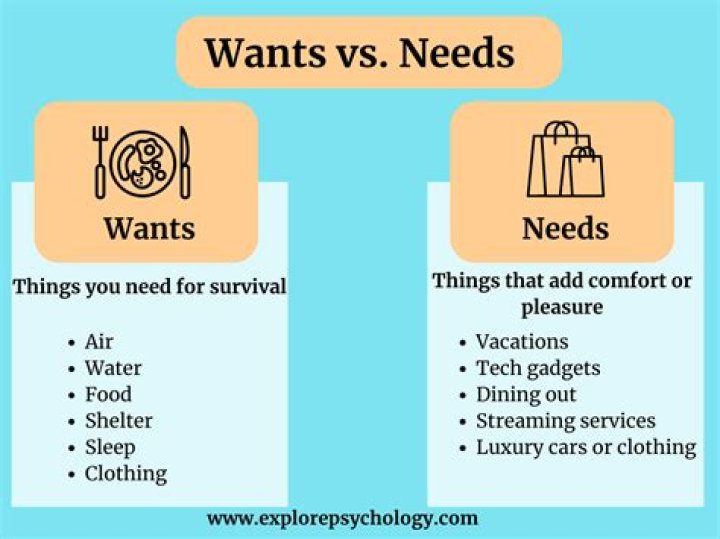 What is a need define and give an example?