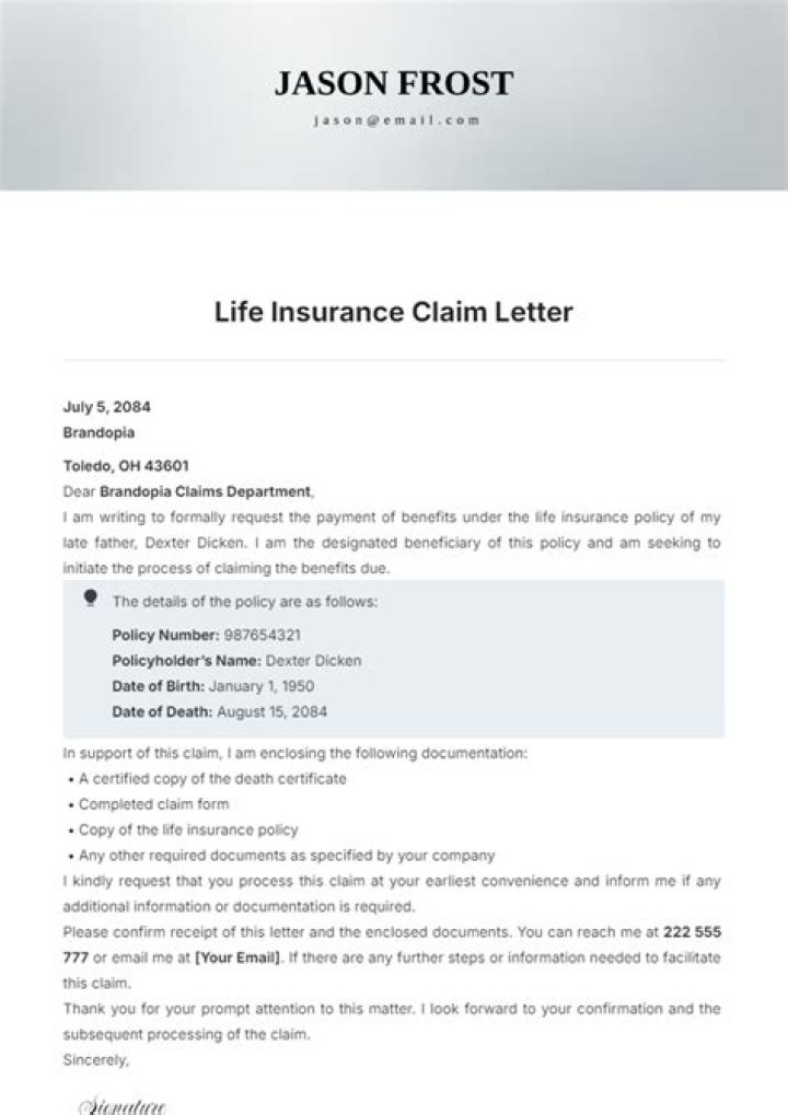 What is a notice of claim in insurance?