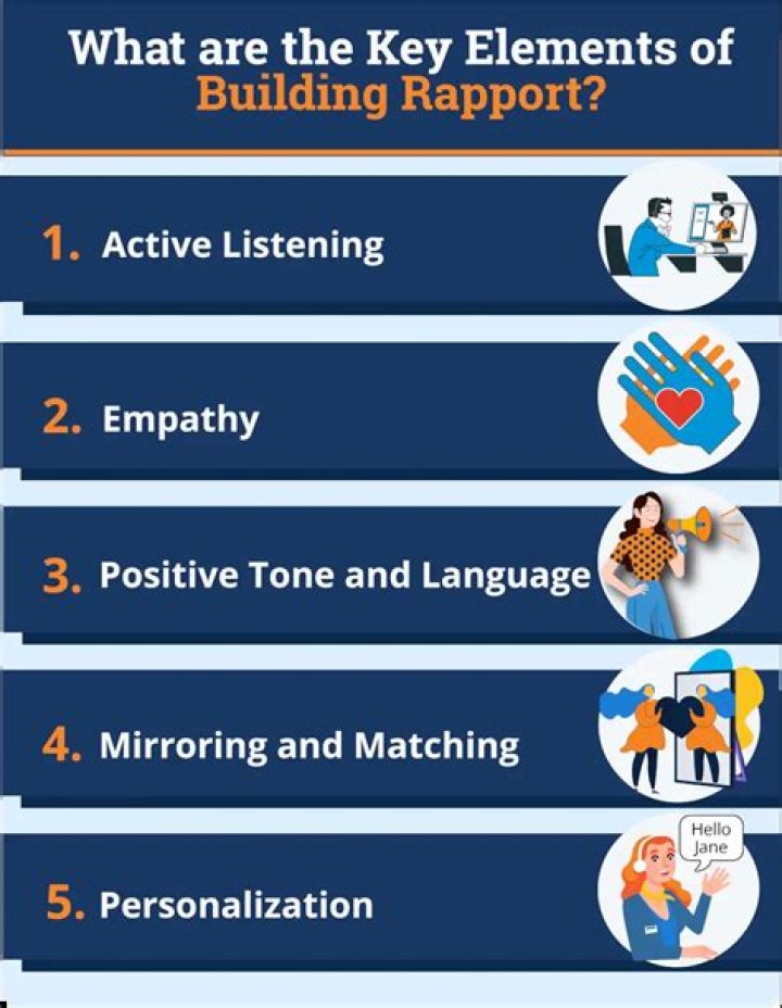 What is a rapport example?