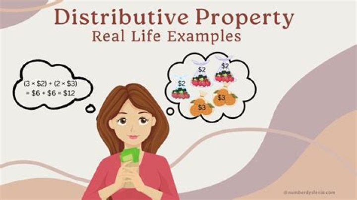What is a real life example of distributive property?